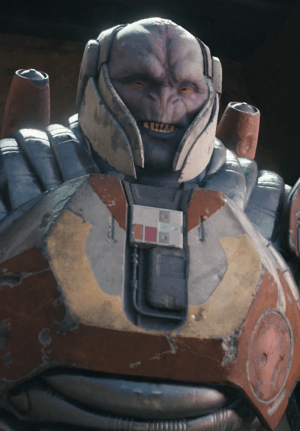 This is the Avatar Image for the Rayvis (Star Wars Jedi Survivor) AI Voice and Text to Speech Generator